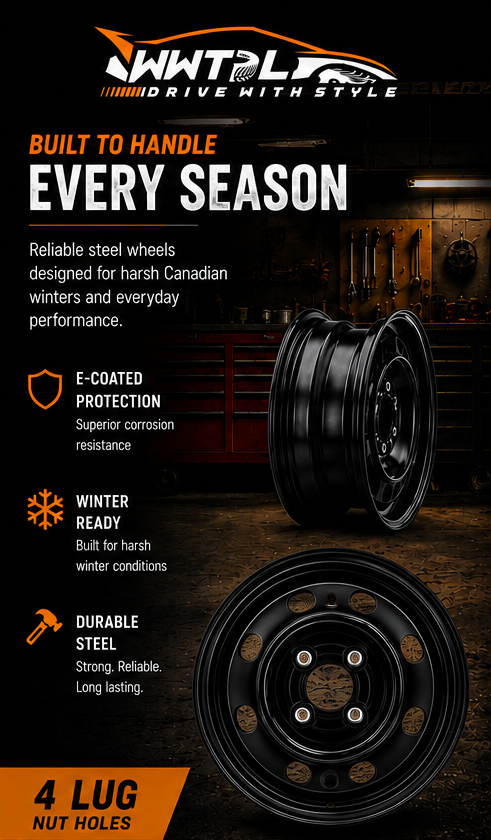Steel Wheel 15X6 4X100 CB60.1 ET40 | GMAX