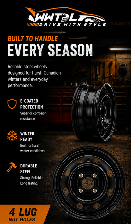 Steel Wheel 15X6 4X100 CB60.1 ET40 | GMAX
